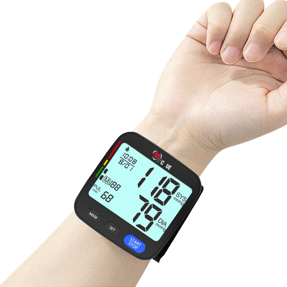 C+UE Blood Pressure Monitor, Wrist measured (U62I) - CardiacX blood pressure monitor