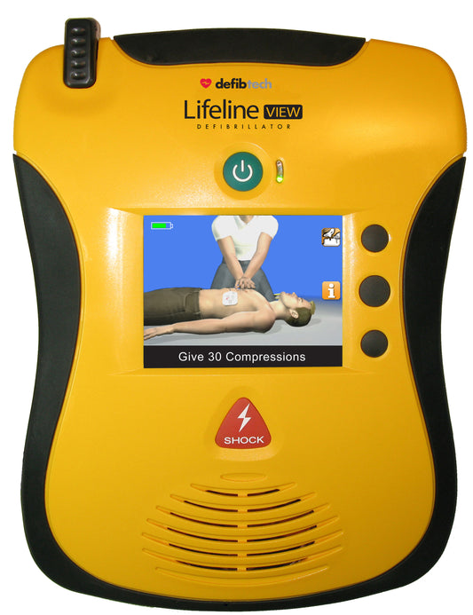 DEFIBTECH Lifeline "VIEW" AED Defibrillator - Cardiac X  Automated External Defibrillator 