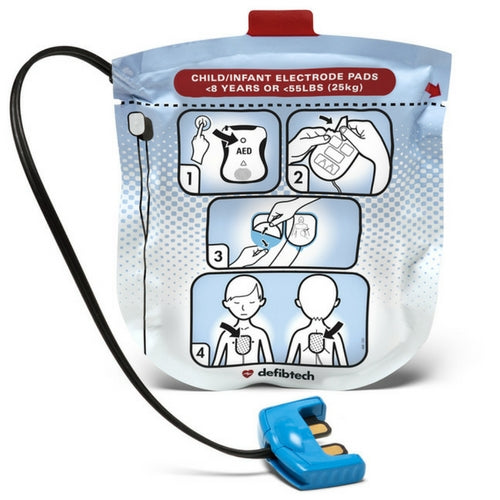 DEFIBTECH PEDIATRIC Defibrillation AED Pads - Cardiac X  AED Accessories