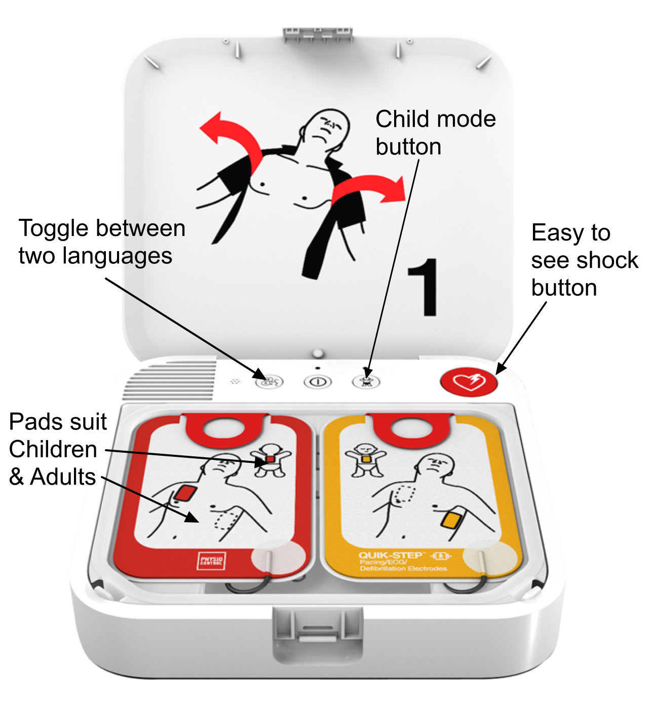 LIFEPAK CR2 cprINSIGHT Essential AED Defibrillator 4G Cellular- Fully Automatic