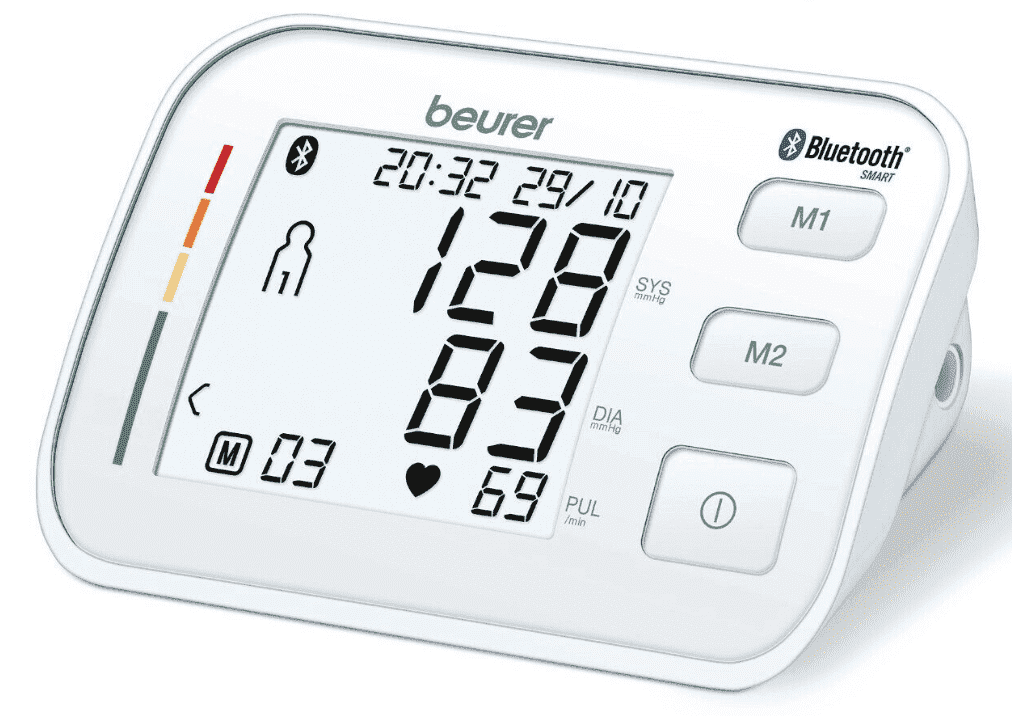 BEURER - Bluetooth Upper Arm Blood Pressure Monitor (BM57) - Cardiac X  Blood Pressure Monitor 