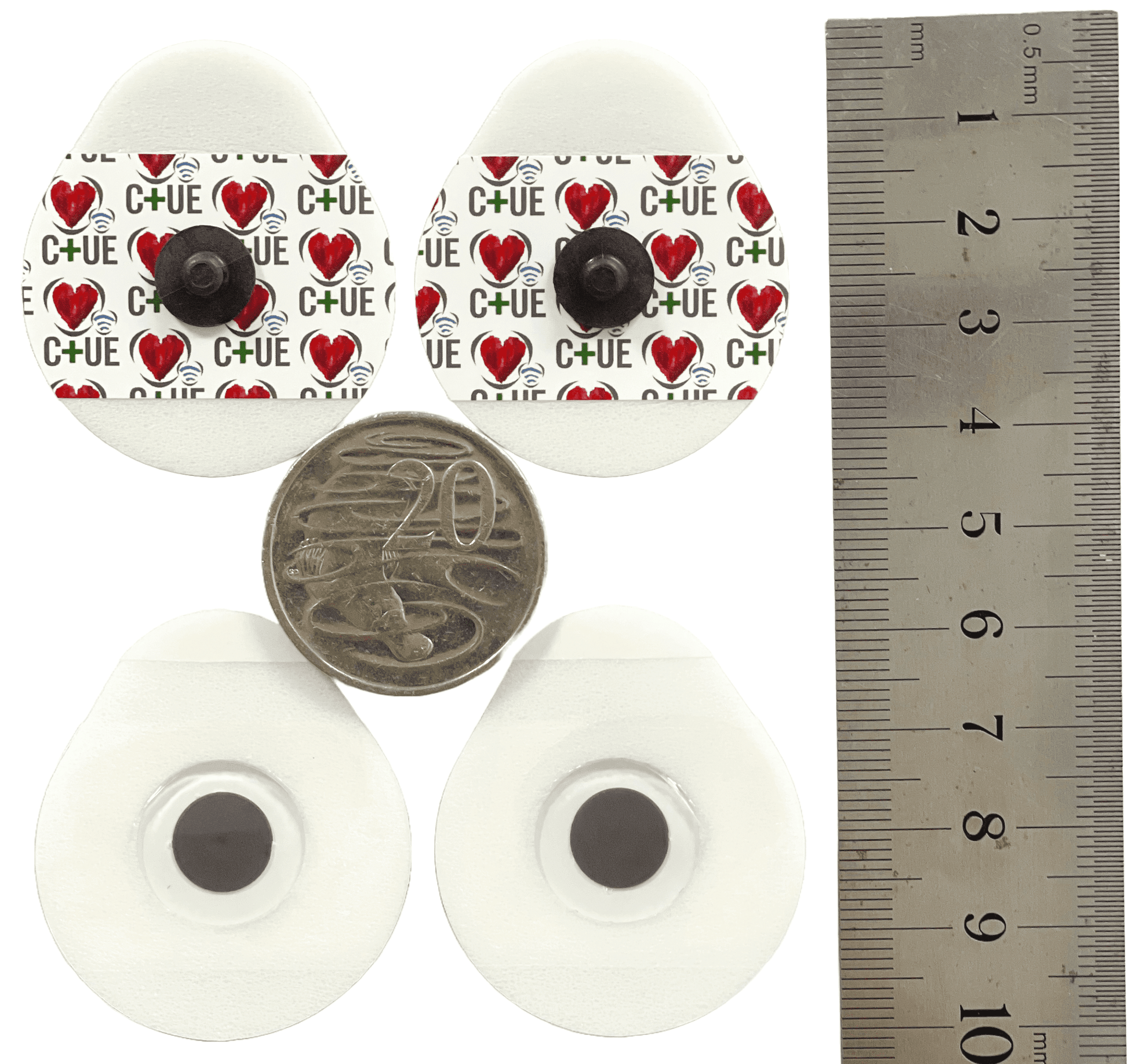 ECG Electrodes Tear Drop 35x40mm Foam, Non-Metal, Radiology suitable - Cardiac X  ECG Electrodes