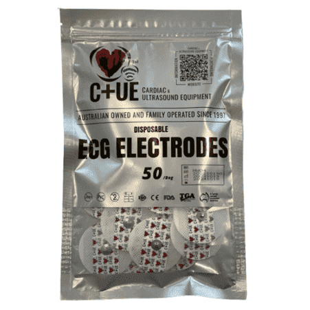ECG Electrodes Round 50mm Non-woven - Cardiac X ECG Electrodes