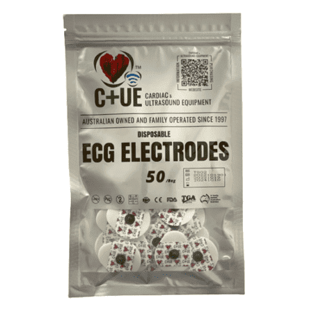 ECG Electrodes Tear Drop 35x40mm Foam, Non-Metal, Radiology suitable - Cardiac X  ECG Electrodes 