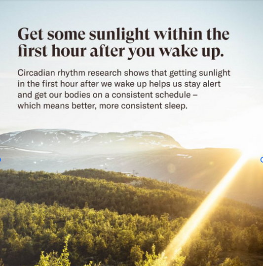 Try this morning #Microstep to set yourself up for brighter days and restful nights.