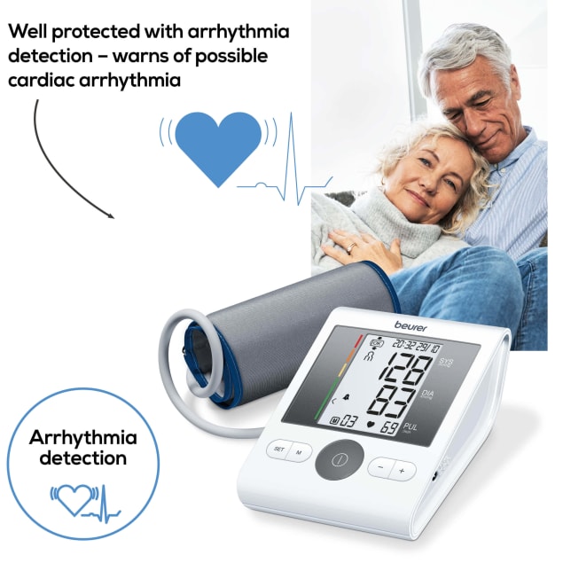 BEURER - Bluetooth Upper Arm Blood Pressure Monitor (BM28) - Cardiac X  Blood Pressure Monitor 