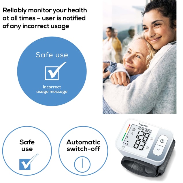 BEURER - Wrist Blood Pressure Monitor (BC28) - Cardiac X  Blood Pressure Monitor 