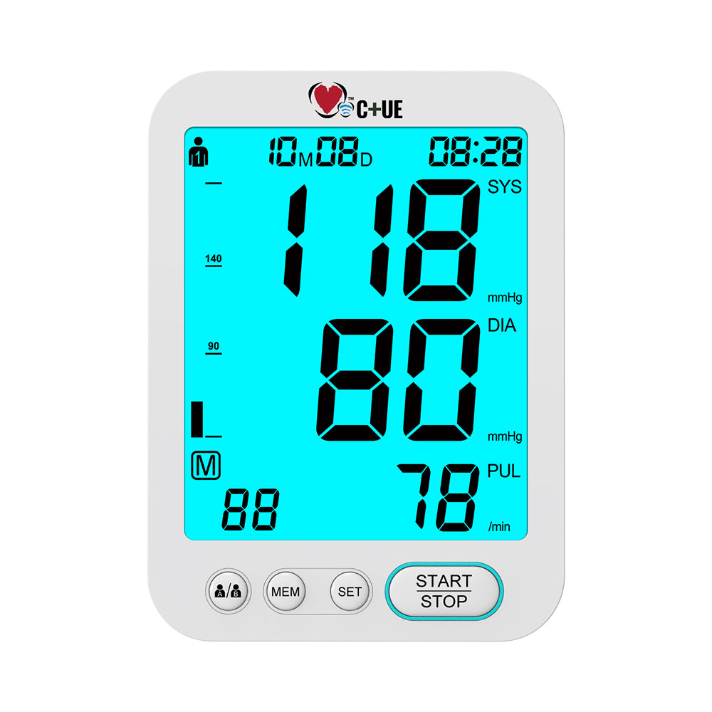 Monitor Tekanan Darah C+UE, Kotak Putih diukur pada lengan (U81D).