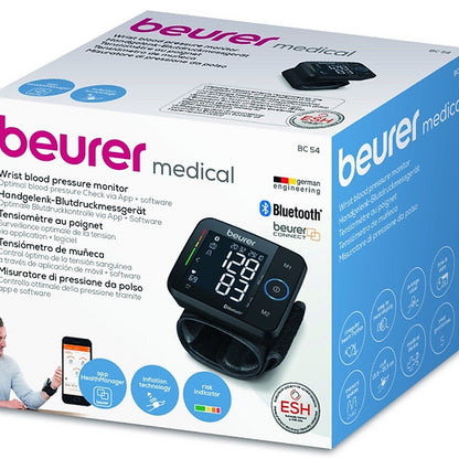 BEURER - Wrist Blood Pressure Monitor 'Bluetooth Enabled' (BC54) - Cardiac X  Blood Pressure Monitor 