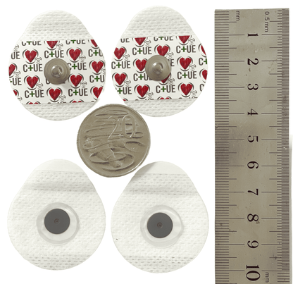 ECG Electrodes Tear Drop 35x40mm Non-woven - Cardiac X  ECG Electrodes 