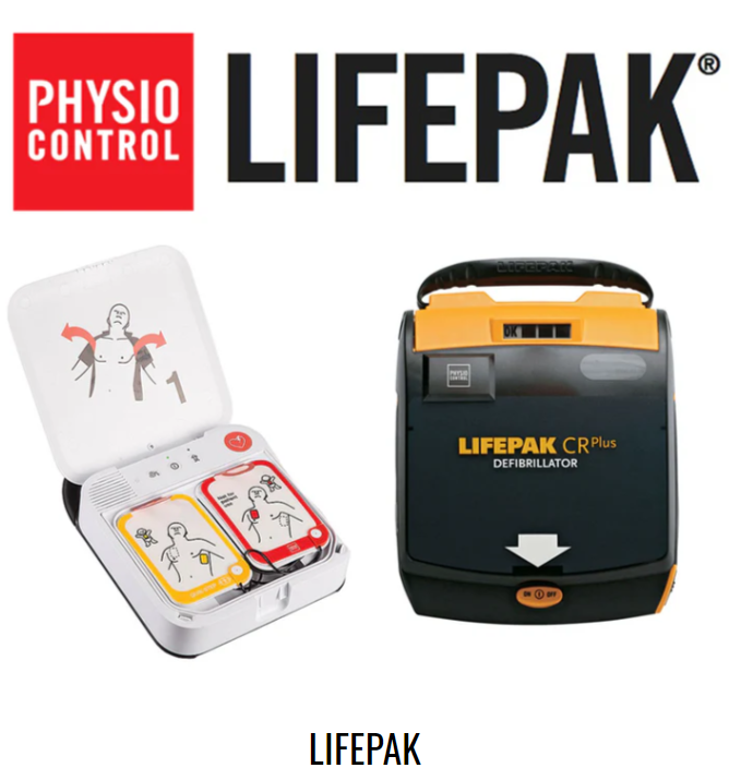 LIFEPAK 1000 AED Defibrillator with ECG Display and manual over-ride