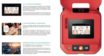 PRIMEDIC HeartSave Y8 Display CPR/WIFI/LTE (Semi Automatic)