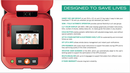 PRIMEDIC HeartSave Y8 Display CPR/WIFI/LTE (Semi Automatic)