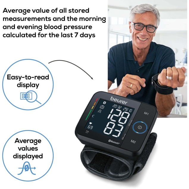 BEURER Wrist Blood Pressure Monitor 'Bluetooth Enabled' (BC54) - CardiacX Blood Pressure Monitor 