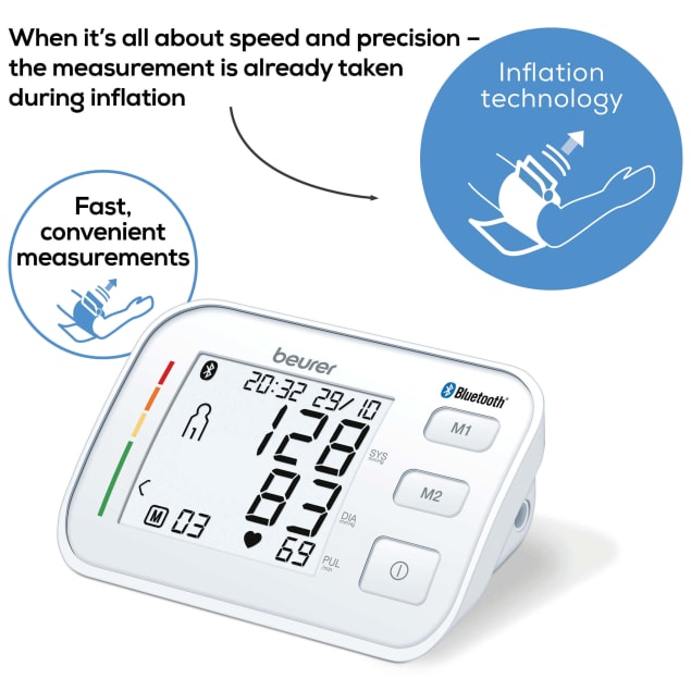 BEURER Bluetooth Upper Arm Blood Pressure Monitor (BM57) Blood Pressure Monitor