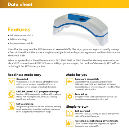 HEARTSINE Samaritan Gateway Wi-Fi Module